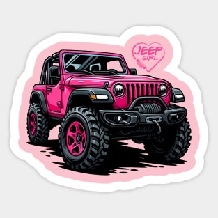 Jeep Girl Sticker